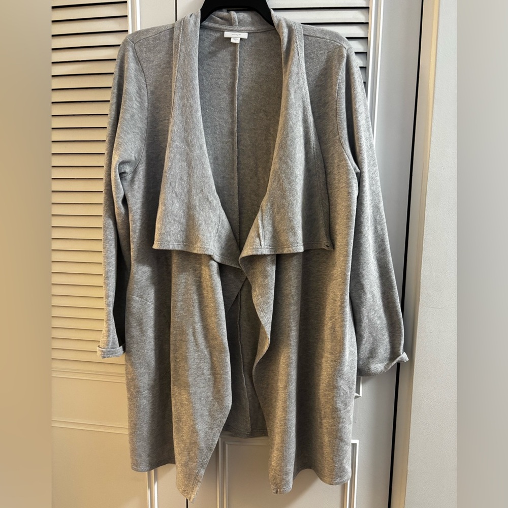 J.Jill heather grey wrap cardigan size M-0304